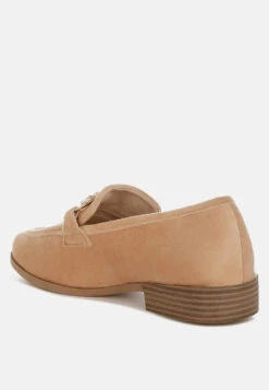 Maestro Diamante Embellished Horsebit Loafers -Rag & Co MaestroDiamanteEmbellishedHorsebitLoafers RCSH4992BEIGE 9