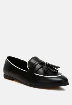 Mythos Dual Tone Tassel Loafers -Rag & Co Mythos Dual Tone Tassel Loafers RCSH5073 black 2