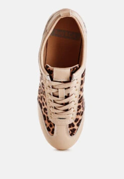 Narati Leopard Print Real Leather Sneakers 10 Narati Leopard Print Real Leather Sneakers -Rag & Co NaratiLeopardPrintRealLeatherSneakersRCSH5634LEOPARD 2