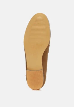 New Ode Rhinestone Penny Strap Loafers -Rag & Co New Ode Rhinestone Penny Strap Loafers RCSH5058 TAN 4 a35b094c 542a 48ac ac88 701855648f08