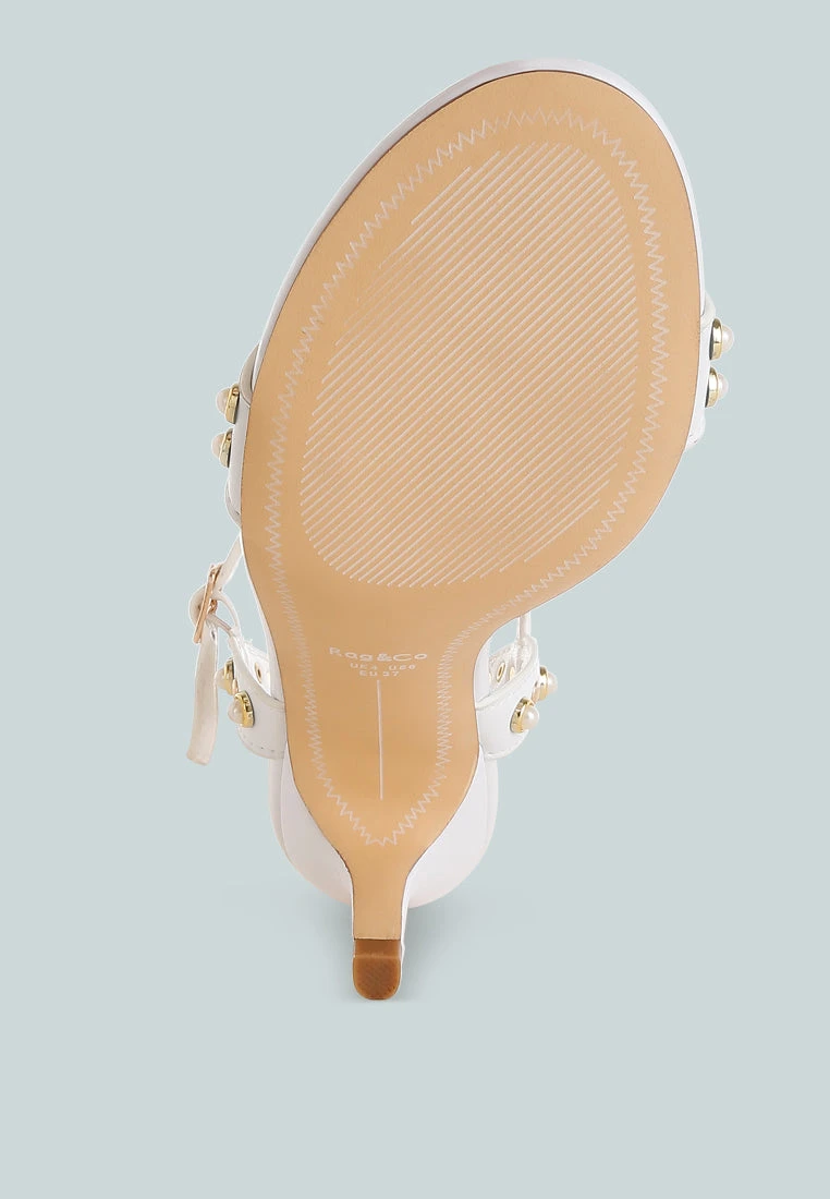 Nidara Studded Real Leather Kitten Heel Sandals 8 Nidara Studded Real Leather Kitten Heel Sandals - Image 6