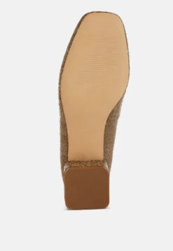 Ningen Leopard Print Block Heel Ballerinas 21 Ningen Leopard Print Block Heel Ballerinas -Rag & Co NingenLeopardPrintBlockHeelBallerinasRCSH5373 1