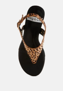 Oidah Leopard Print Studded Wedges 10 Oidah Leopard Print Studded Wedges -Rag & Co OidahLeopardPrintStuddedWedgesRCSH5630 8