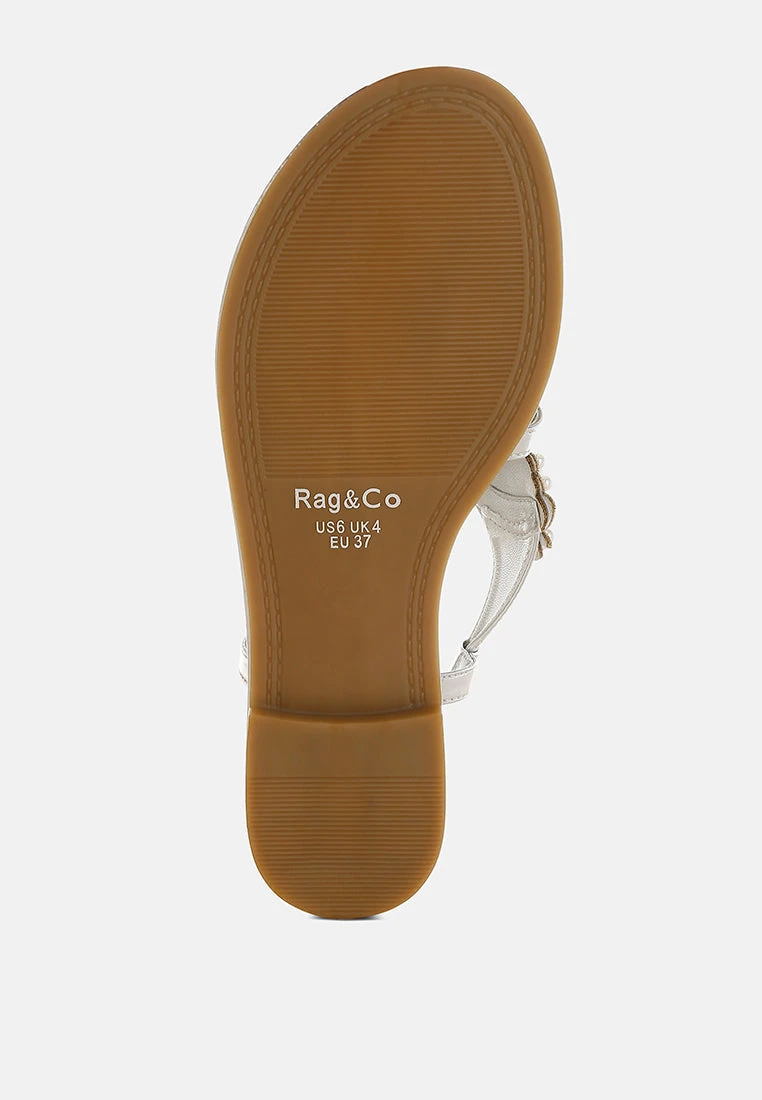 Opazie Metallic Pearl Embellished Flats 13 Opazie Metallic Pearl Embellished Flats - Image 11