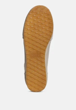 Pattens Genuine Suede Leather Sneakers -Rag & Co Pattens Genuine Suede Leather Sneakers RCSH5266 BEIGE 3