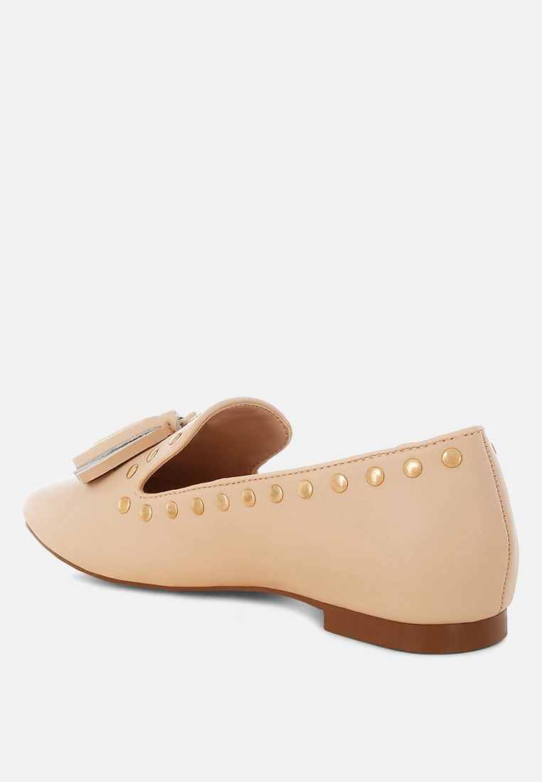 Philoha Studs & Tassels Detail Flat Loafers 14 Philoha Studs & Tassels Detail Flat Loafers - Image 13