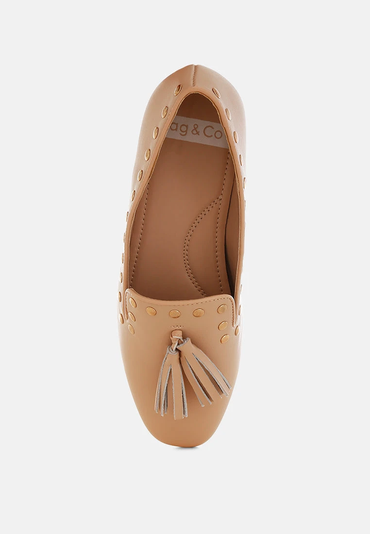 Philoha Studs & Tassels Detail Flat Loafers 15 Philoha Studs & Tassels Detail Flat Loafers - Image 14