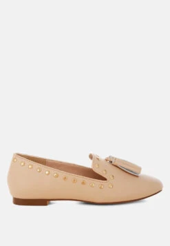 Philoha Studs & Tassels Detail Flat Loafers 26 Philoha Studs & Tassels Detail Flat Loafers -Rag & Co Philoha Studs Tassels Detail Flat Loafers RCSH5597 BEIGE 5 76bf9e6d a545 4c48 bc36 b7519a35cec7