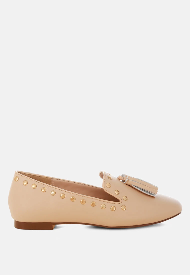 Philoha Studs & Tassels Detail Flat Loafers 12 Philoha Studs & Tassels Detail Flat Loafers - Image 11