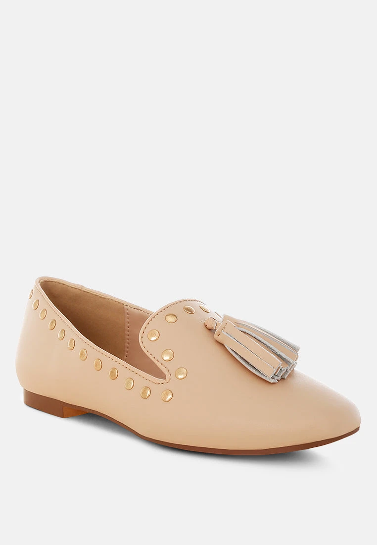 Philoha Studs & Tassels Detail Flat Loafers 13 Philoha Studs & Tassels Detail Flat Loafers - Image 12