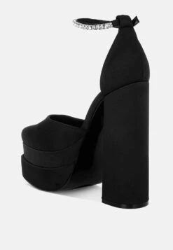 MARTINI Black Sky High Platform Sandals 17 MARTINI Black Sky High Platform Sandals -Rag & Co RCSH3150BLACK 7