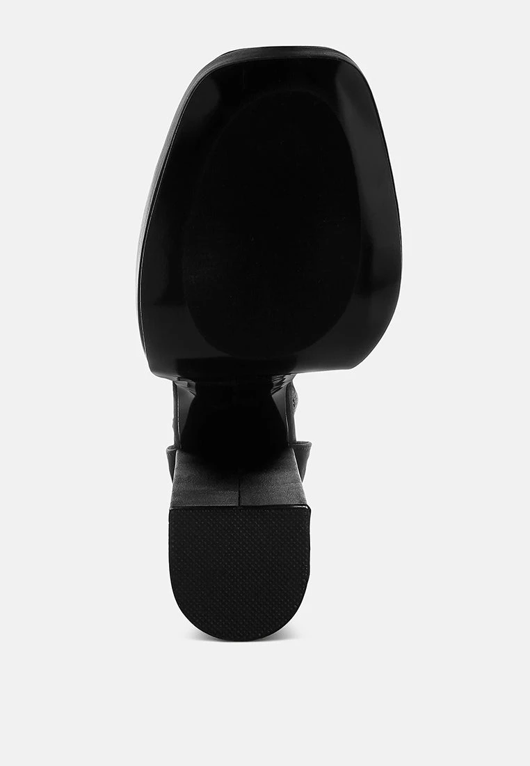 MARTINI Black Sky High Platform Sandals 12 MARTINI Black Sky High Platform Sandals - Image 10