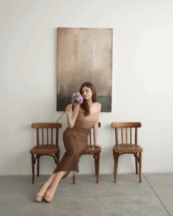 Navoli Rhinestones Embellished Sandals -Rag & Co RCSH4810 BEIGE 1 Influencer Image