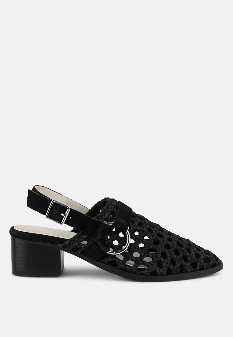 ROSALIE Black Block Heeled Sandal 4 ROSALIE Black Block Heeled Sandal - Image 2