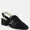 ROSALIE Black Block Heeled Sandal 1 ROSALIE Black Block Heeled Sandal -Rag & Co ROSALIEBlockHeeledSandal RCSH2112 black 3