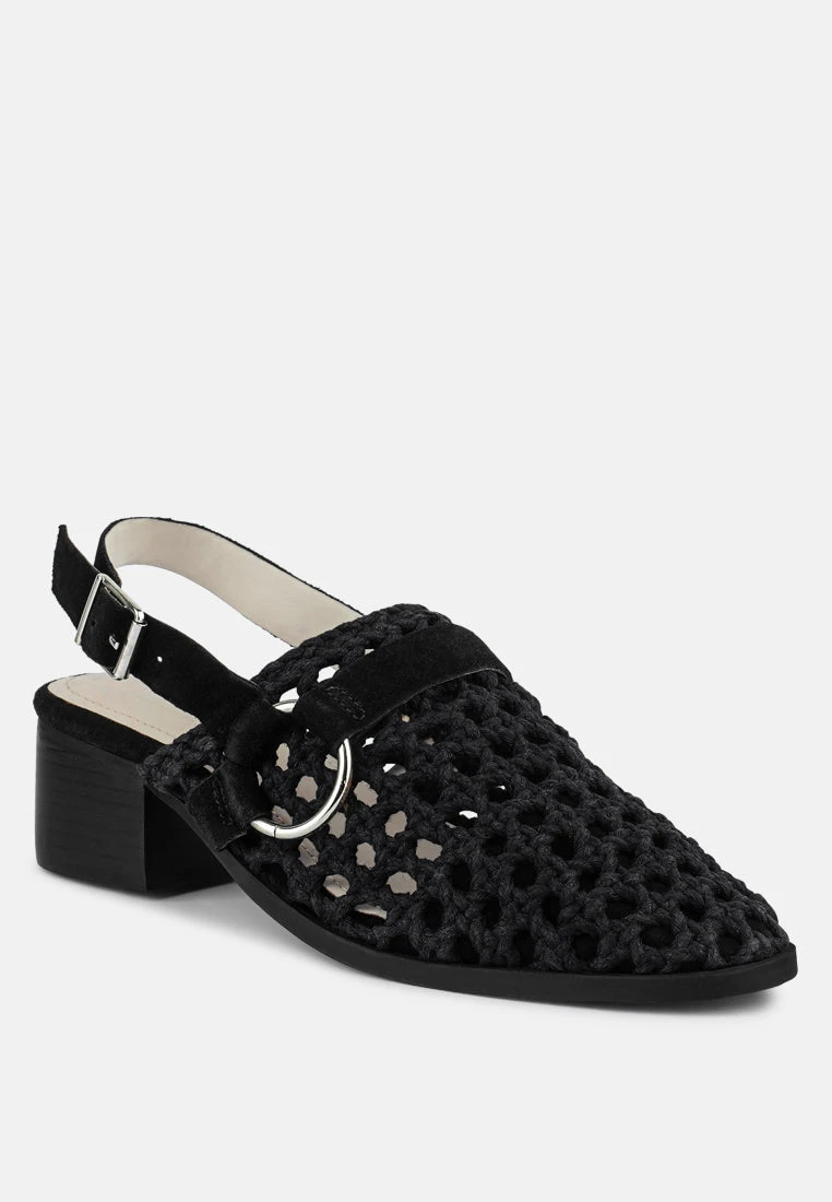 ROSALIE Black Block Heeled Sandal 3 ROSALIE Black Block Heeled Sandal