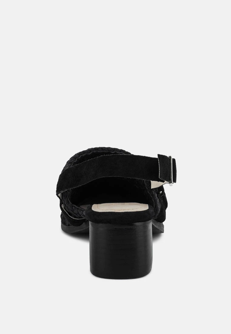 ROSALIE Black Block Heeled Sandal 7 ROSALIE Black Block Heeled Sandal - Image 5