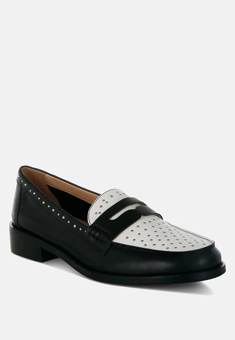 Raisa Stud Embellished Penny Loafers 4 Raisa Stud Embellished Penny Loafers - Image 2