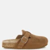 Ratiha Buckle Accent Slip-On Footbed Mules -Rag & Co RatihaBuckleAccentSlip OnFootbedMulesRCSH5708TAN 7