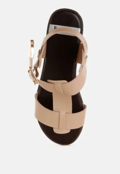 Shayla Gladiator Flat Sandals -Rag & Co ShaylaGladiatorFlatSandalsRCSH5561BEIGE 2