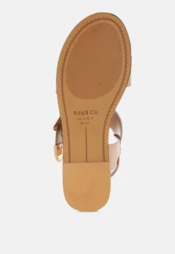 Shayla Gladiator Flat Sandals -Rag & Co ShaylaGladiatorFlatSandalsRCSH5561BEIGE 3