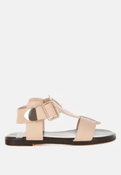 Shayla Gladiator Flat Sandals -Rag & Co ShaylaGladiatorFlatSandalsRCSH5561BEIGE 5