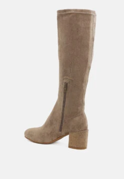 Sinaloa Microfiber Knee High Boots -Rag & Co SinaloaMicrofiberKneeHighBootsRCSH5299TAUPE 9