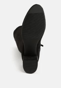 Sinaloa Microfiber Knee High Boots -Rag & Co Sinaloa Microfiber Knee High Boots RCSH5299 BLACK 2