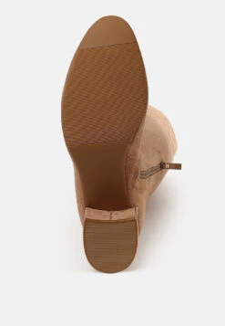 Sinaloa Microfiber Knee High Boots -Rag & Co Sinaloa Microfiber Knee High Boots RCSH5299 CAMEL 3