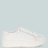 Strider Studs Embellished Chunky Sneakers 1 Strider Studs Embellished Chunky Sneakers -Rag & Co StriderStudsEmbellishedChunkySneakersRCSH5552WHITE 8