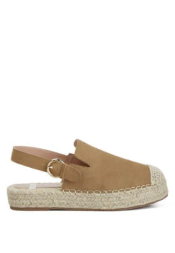 Affie Genuine Suede Slingback Strap Espadrilles