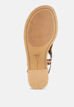 Venusa Leopard Print Buckled Flats -Rag & Co VenusaLeopardPrintBuckledFlatsRCSH5631 3