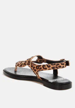 Venusa Leopard Print Buckled Flats -Rag & Co VenusaLeopardPrintBuckledFlatsRCSH5631 7
