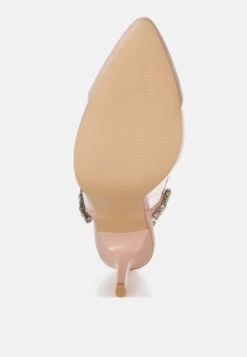 Yaga Stiletto Heel Slingback Sandals -Rag & Co Yaga Stiletto Heel Slingback Sandals RCSH5365 PINK 3