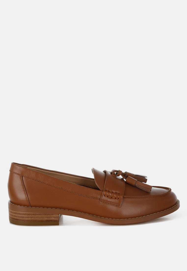 Yelena Real Leather Tassel Loafers 3 Yelena Real Leather Tassel Loafers