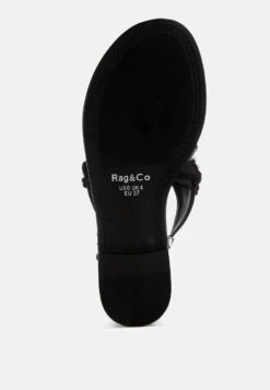 Zalata Pearl Studded Flats 11 Zalata Pearl Studded Flats -Rag & Co ZalataPearlStuddedFlatsRCSH5545BLACK 7