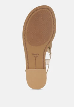 Zorad Metallic Genuine Leather Flats 10 Zorad Metallic Genuine Leather Flats -Rag & Co Zorad Metallic Genuine Leather Flats RCSH5488 GOLD 4