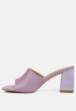 Audriana Lilac Textured Block Heel Sandals 12 Audriana Lilac Textured Block Heel Sandals -Rag & Co audrianatexturedblockheelsandals RCSH4170 lilac 2
