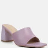 Audriana Lilac Textured Block Heel Sandals 2 Audriana Lilac Textured Block Heel Sandals -Rag & Co audrianatexturedblockheelsandals RCSH4170 lilac 7