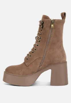 Carmac High Ankle Platform Boots In Tan 11 Carmac High Ankle Platform Boots In Tan -Rag & Co carmachighankleplatformboots RCSH4338 tan 7
