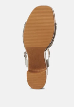 Daniela Genuine Suede Leather High Block Sandals 16 Daniela Genuine Suede Leather High Block Sandals -Rag & Co danielasuedehighblocksandals RCSH4738 beige 8