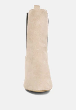 Gaven Suede High Ankle Chelsea Boots In Sand 9 Gaven Suede High Ankle Chelsea Boots In Sand -Rag & Co gavensuedehighanklechelseaboots RCSH4340 sand 4
