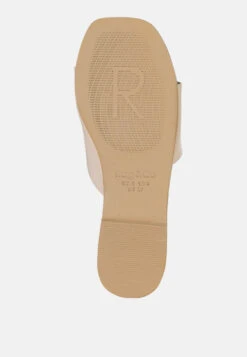 TATAMI Latte Leather Classic Slide Flats -Rag & Co tatamileatherclassicslideflats RCSH2953 latte 10