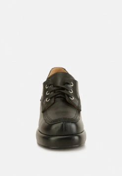 Quecha Leather Block Heel Oxfords In Black 11 Quecha Leather Block Heel Oxfords In Black -Rag & Co zailaleatherblockheeloxfords RCSH4218 black 5